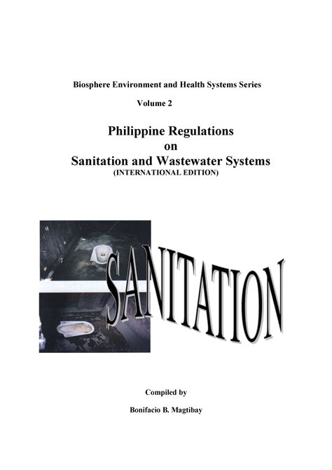 Philippine Regulations on Sanitation and Wastewater Systems.